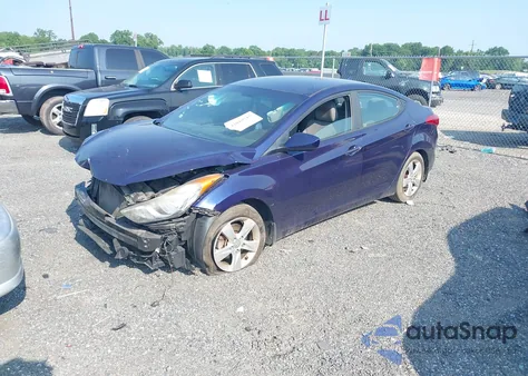 2013 Hyundai Elantra Gls/Limited из США, поврежденный, VIN 5NPDH4AE9DH277914